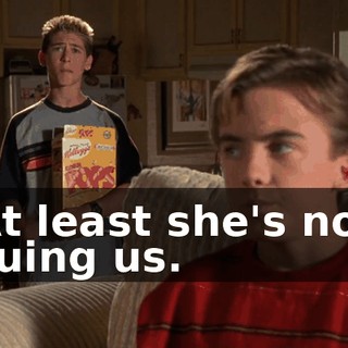 At least she's not suing us.