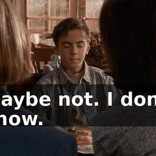 Maybe not. I don't know.