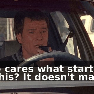 Who cares what started all this? It doesn't matter.